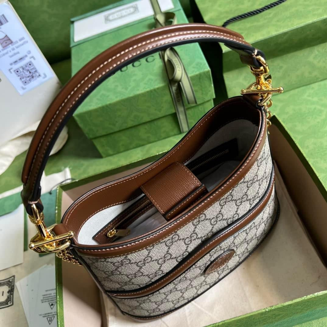 Gucci Interlocking G Leather Chain Shoulder Bag Style 4