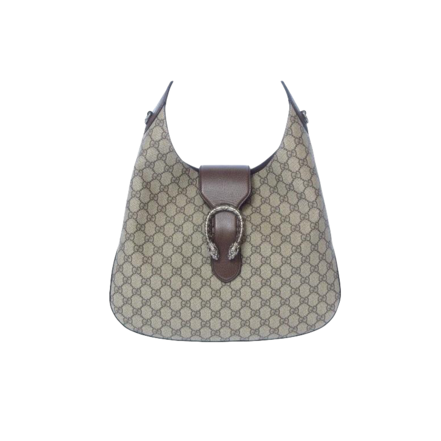 Gucci Monogram Leather Canvas Shoulder Bag