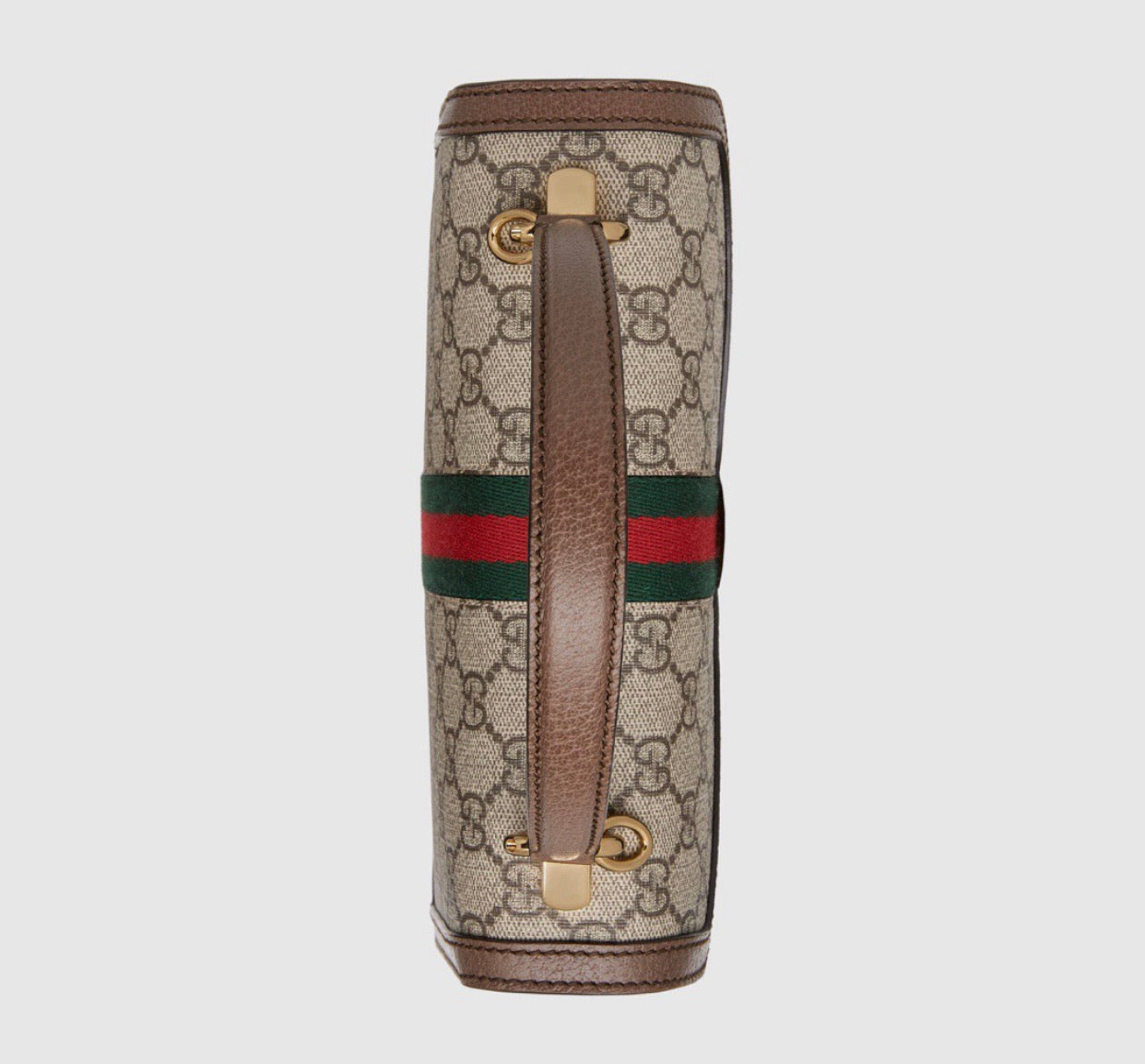 Gucci Leather Canvas Shoulder Bag Style 44