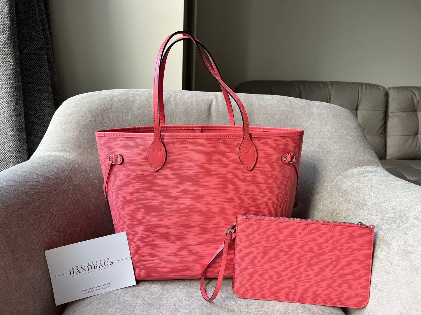 Louis Vuitton Neverfull MM Coral Epi Leather (RRP £1,740) Tote