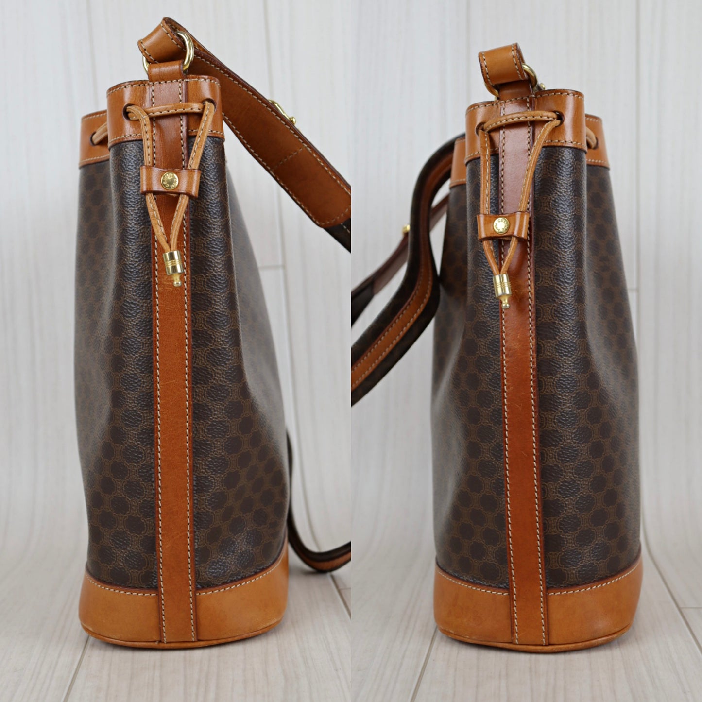 Rank AB|Celine Macadam Shoulder Bag|