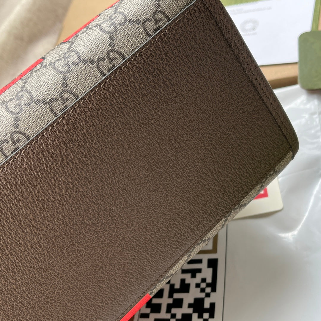Gucci Leather Canvas Tote Style 70