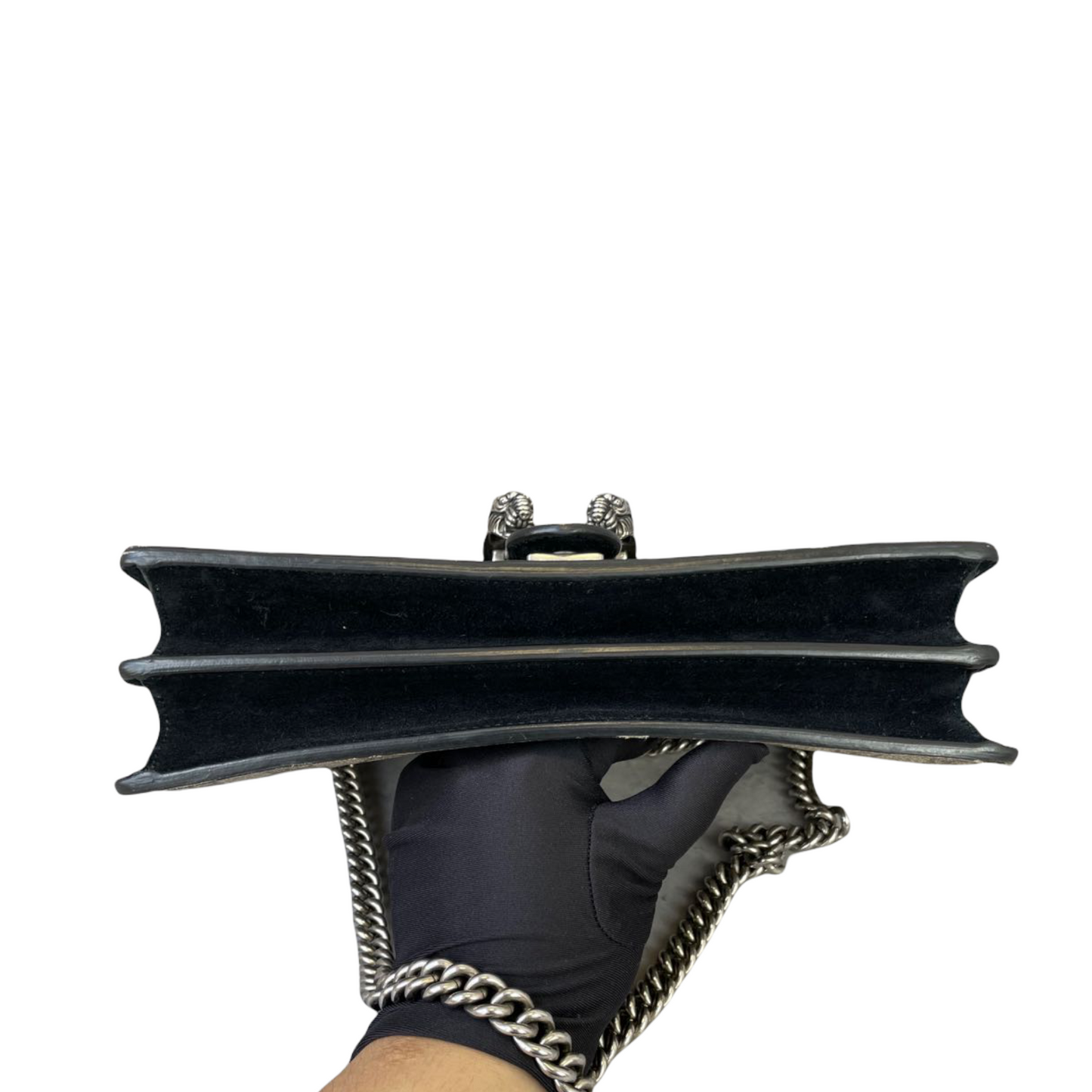 Gucci Monogram Chain Leather Shoulder Bag