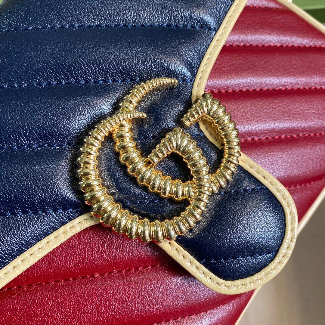 Gucci Monogram Chain Leather Crossbody