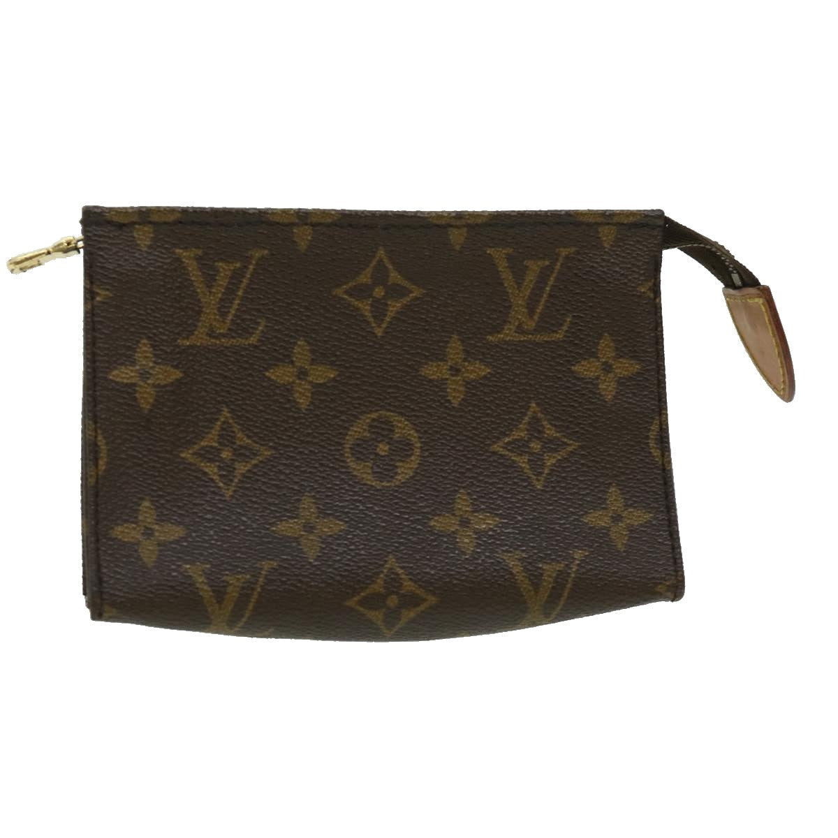 LOUIS VUITTON Monogram Poche Toilette 15 Pouch LV Auth ki2185 Clutch