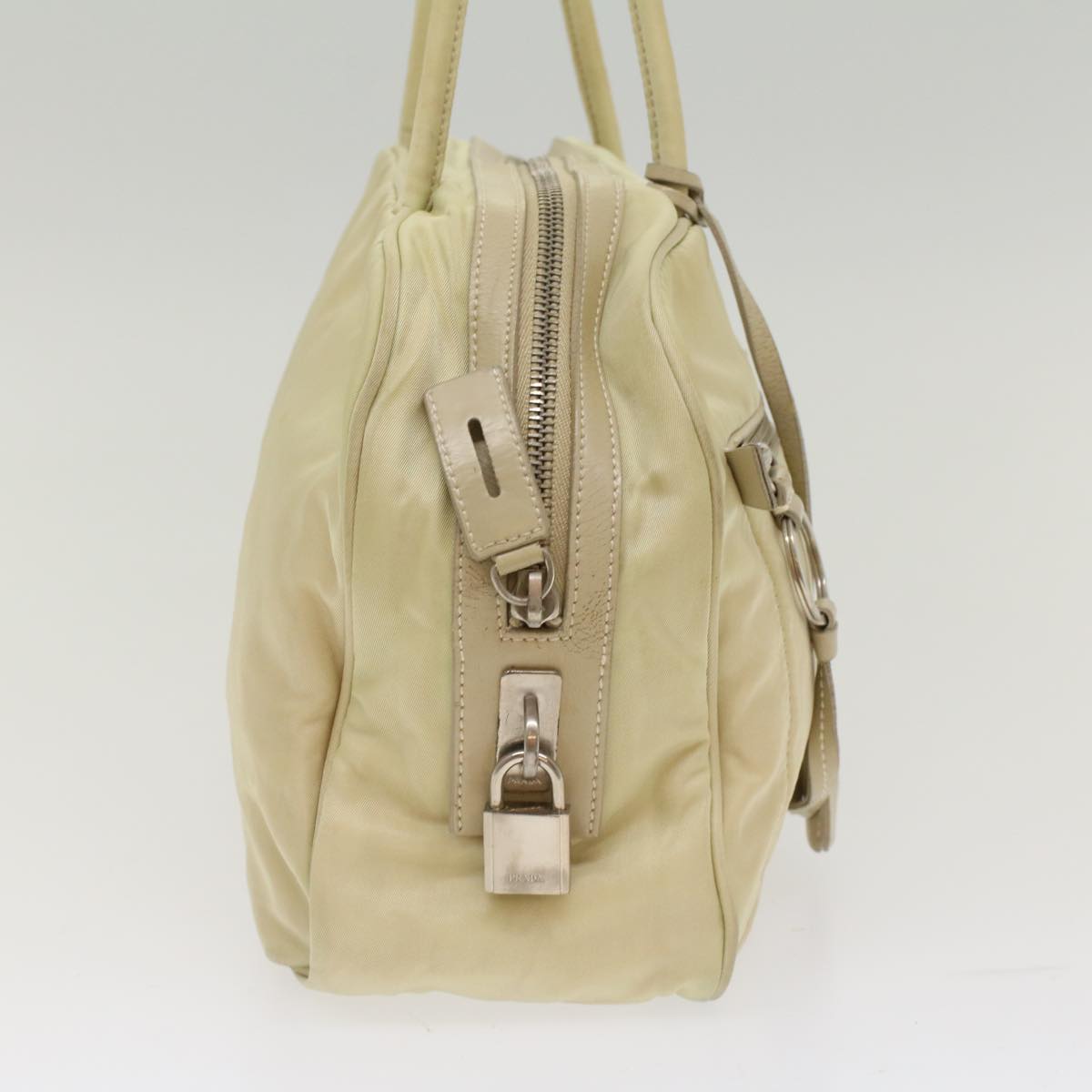 Prada Hand Bag Nylon White
