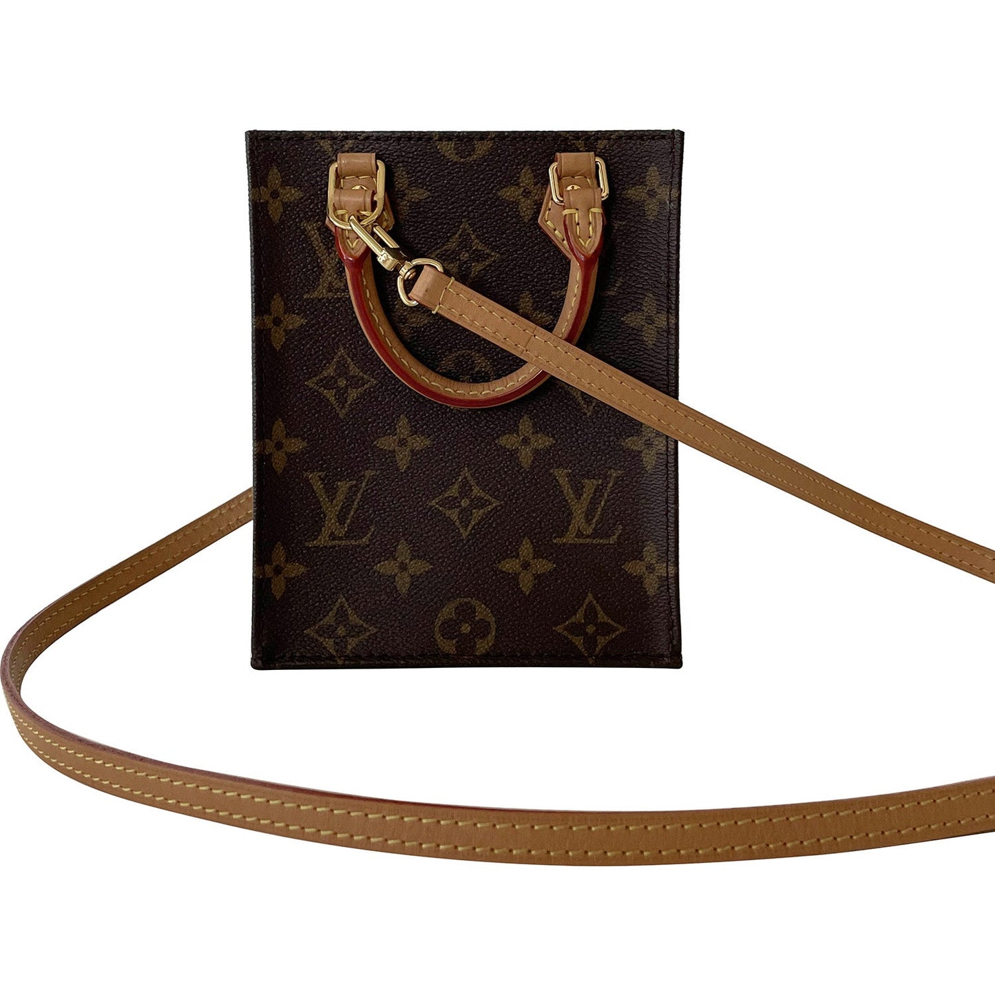 Louis Vuitton Monogram Petit Sac Plat Handbag