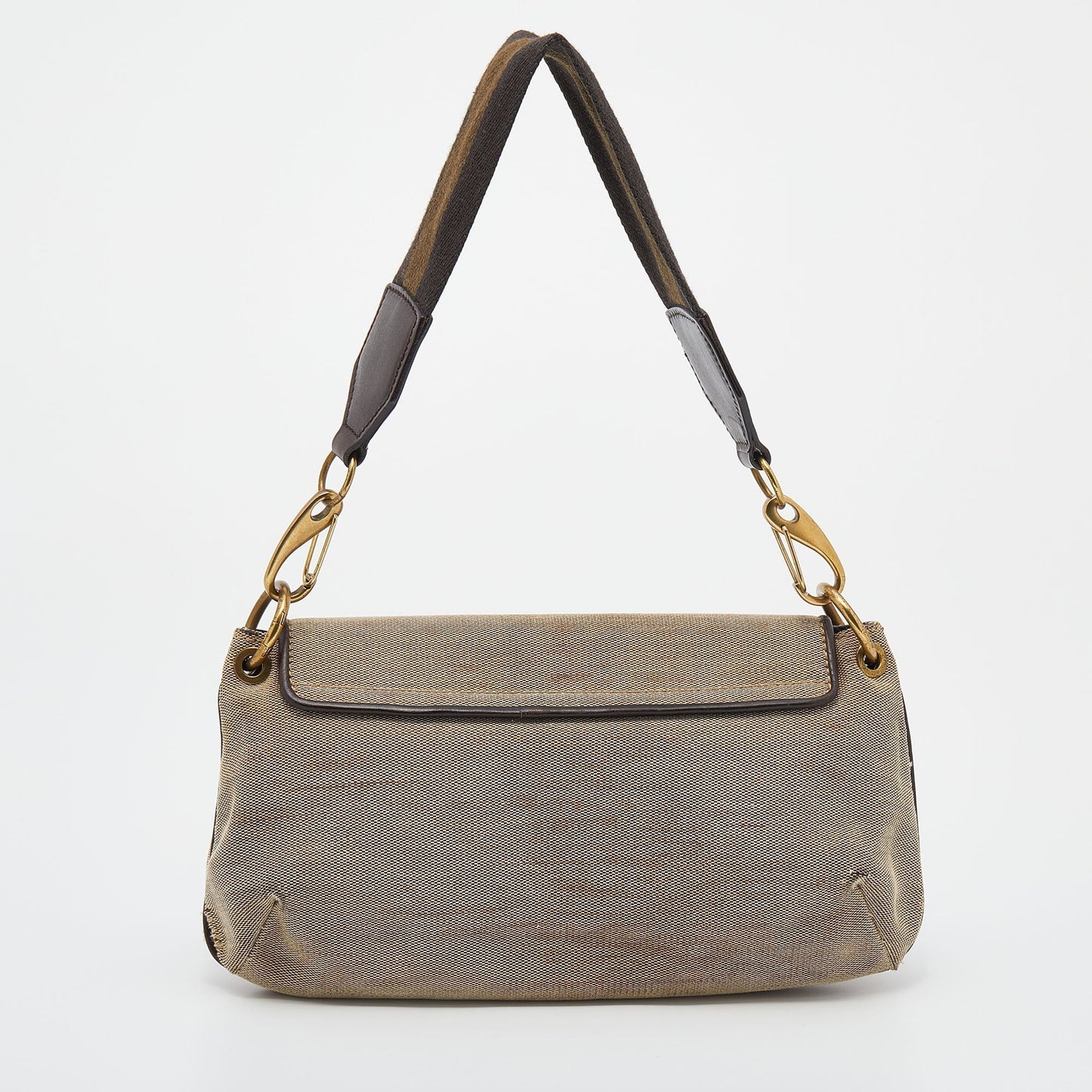 Gucci Leather Canvas Shoulder Bag Style 55