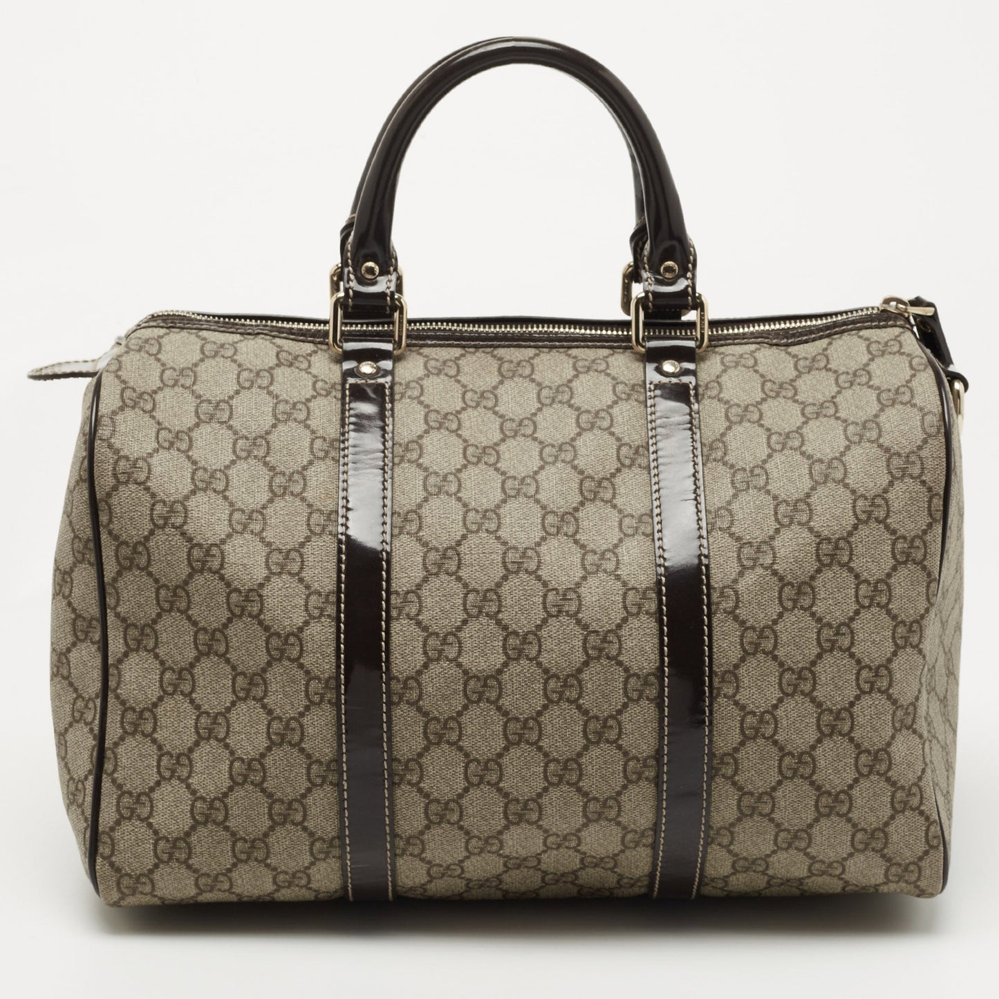 Gucci Lou Leather Canvas Handbag
