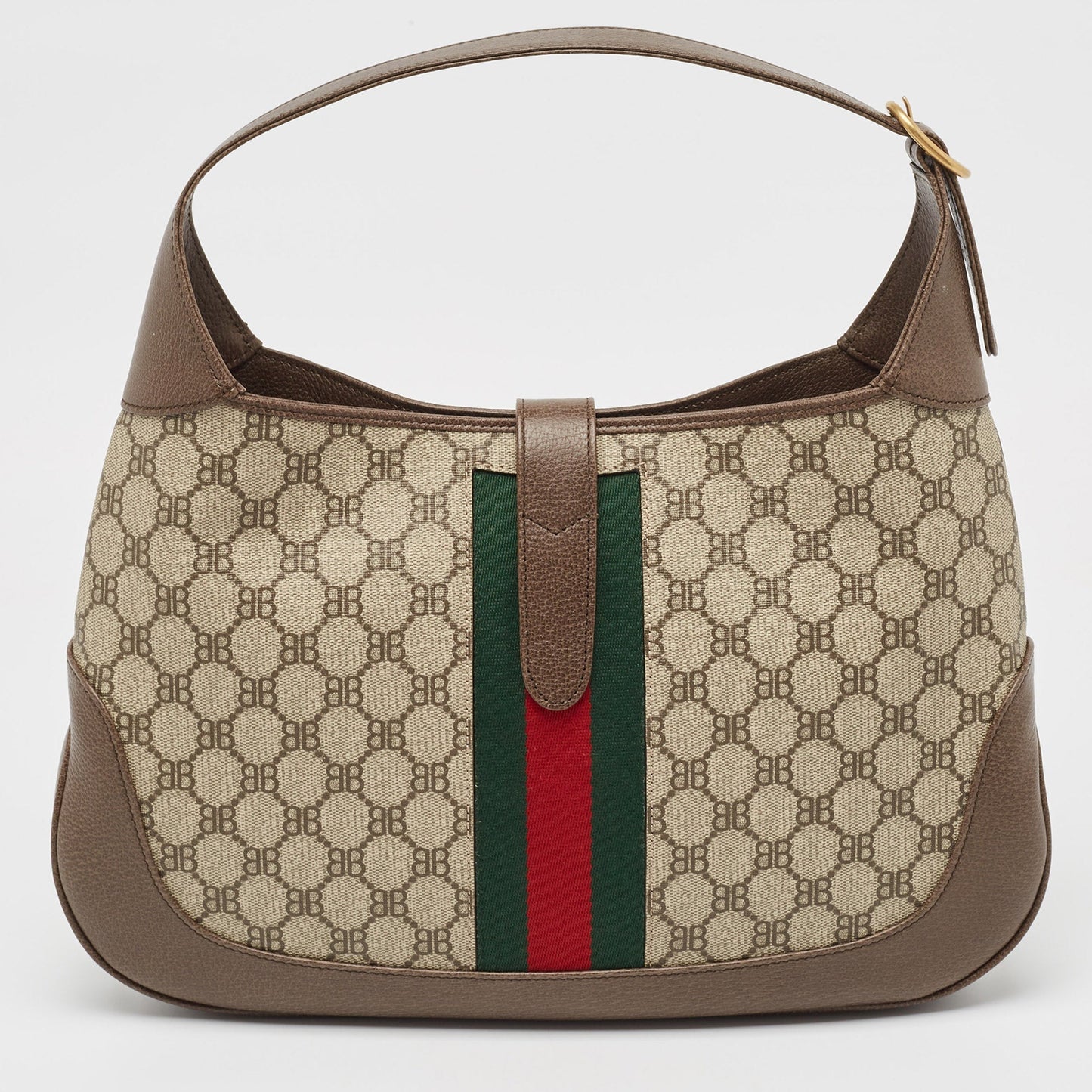 Gucci Leather Canvas Shoulder Bag