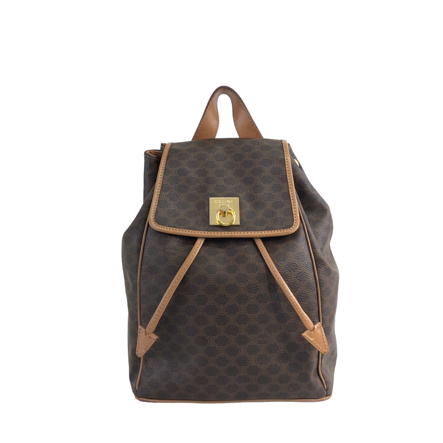 CELINE Macadam Gancini Backpack Brown bsm3xz