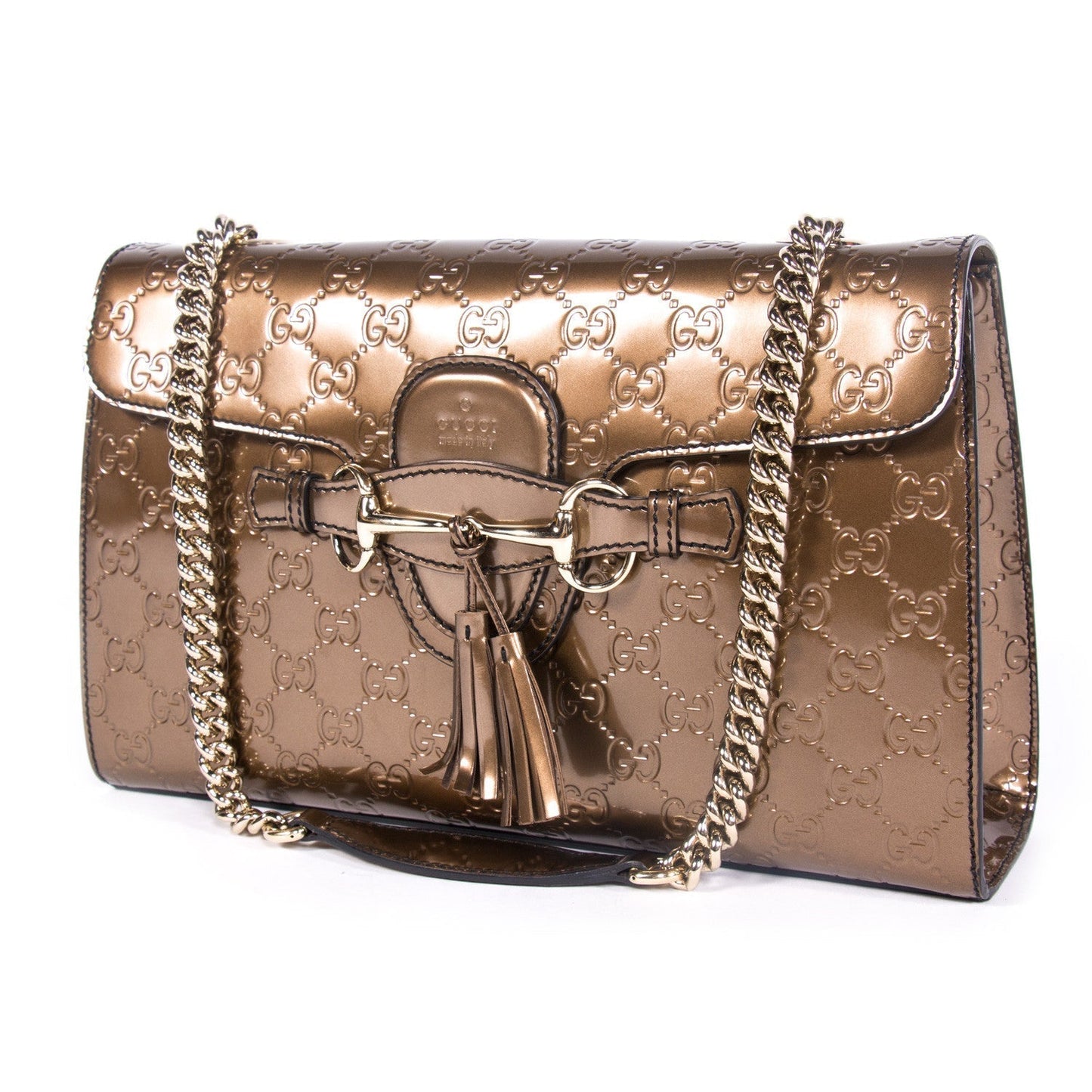 Gucci Guccissima Leather Chain Shoulder Bag Style 11