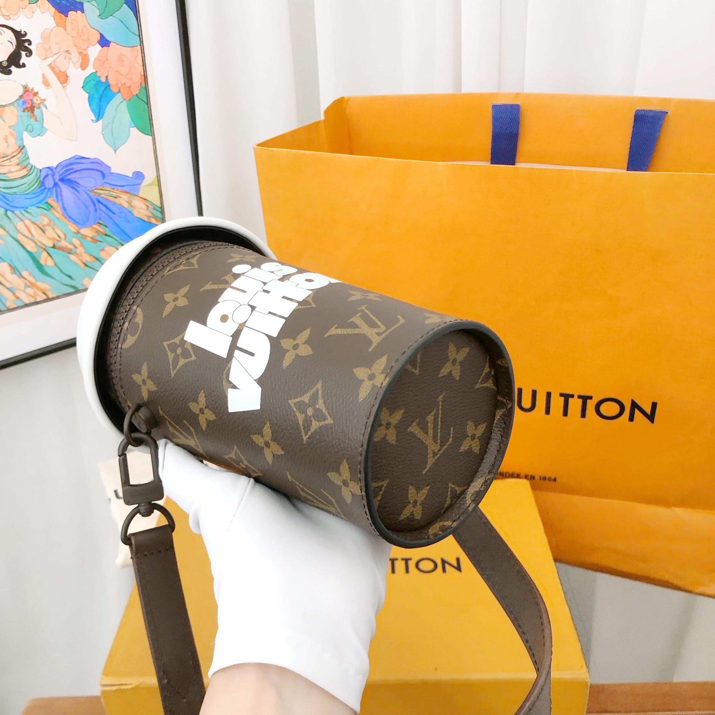 Louis Vuitton Coffee Cup Os Brown Bag Accessory