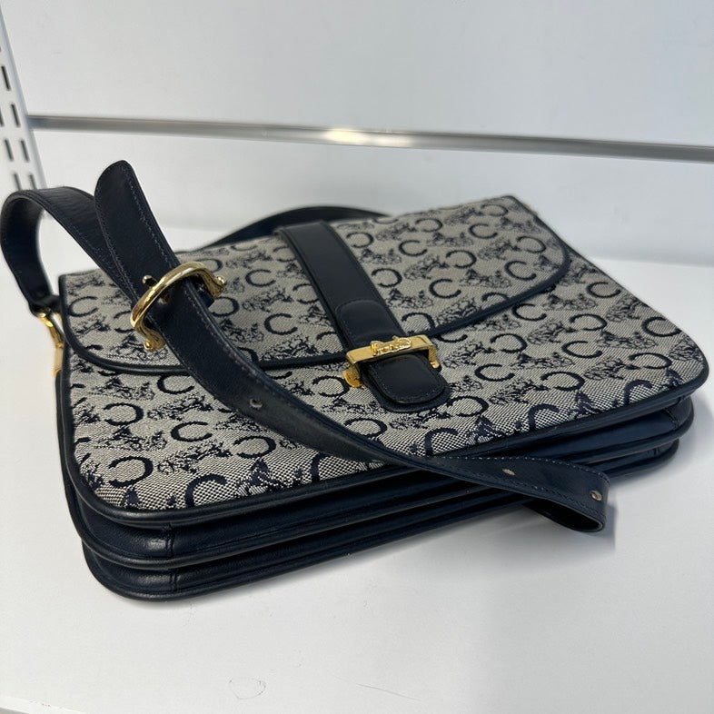 Luxury CELINE Crossbody Bag 2809 Black Canvas
