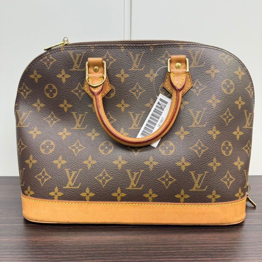 Louis Vuitton Monogram Alma PM Handbag Brown Top Handle Bag LB110017