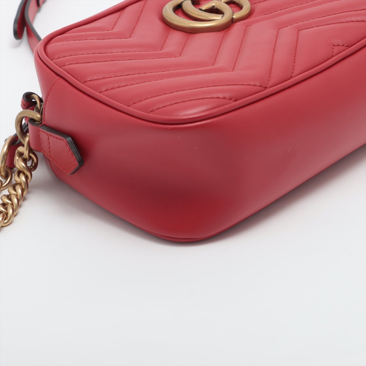 Gucci GG Marmont Red Leather Crossbody