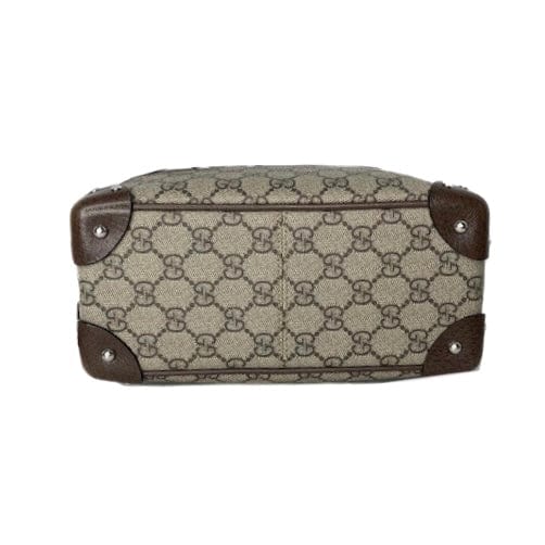 Gucci Monogram Leather Canvas Shoulder Bag