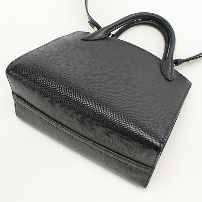 PRADA Tote Bag monochrome 2WAYTote Bag Safiano leather black Women