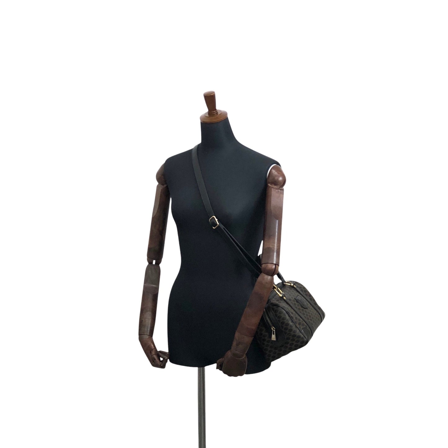CELINE Two-way Shoulder bag Boston bag Brown 5uamii