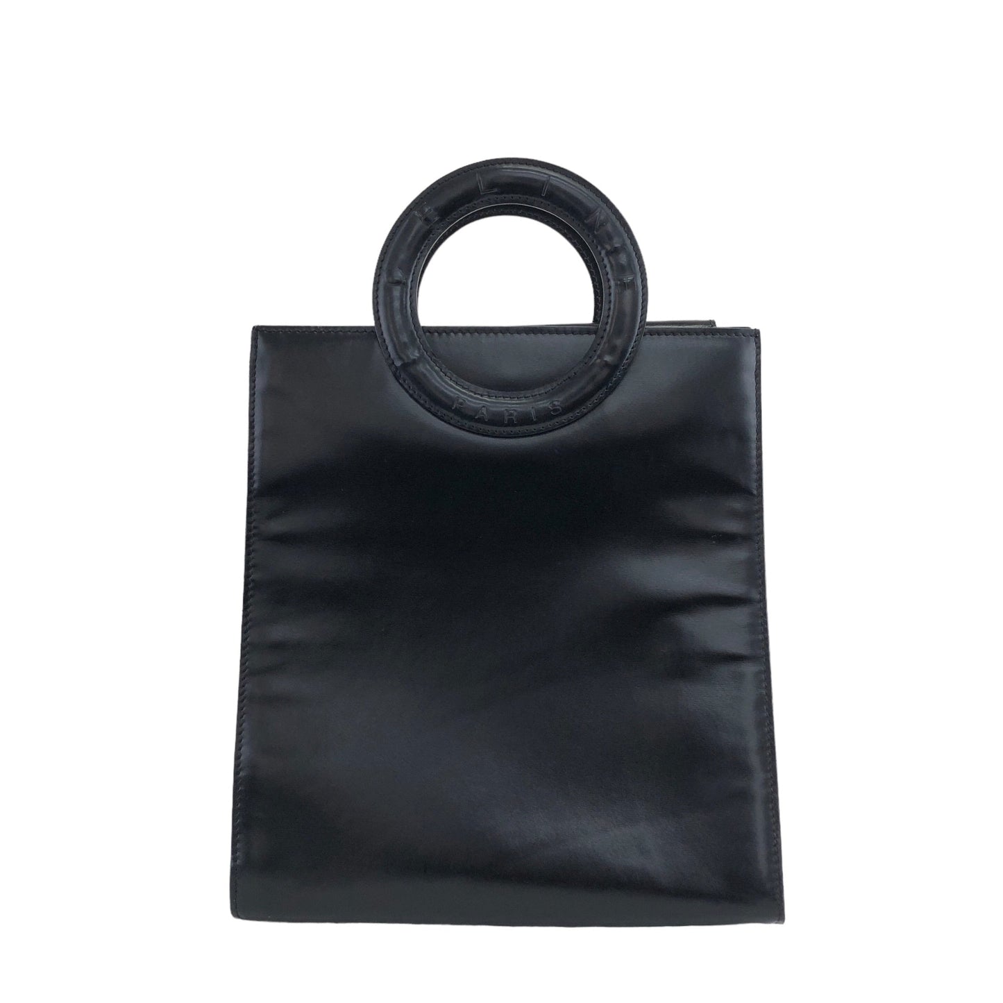CELINE Circle Logo Handbag Black dgpp8w