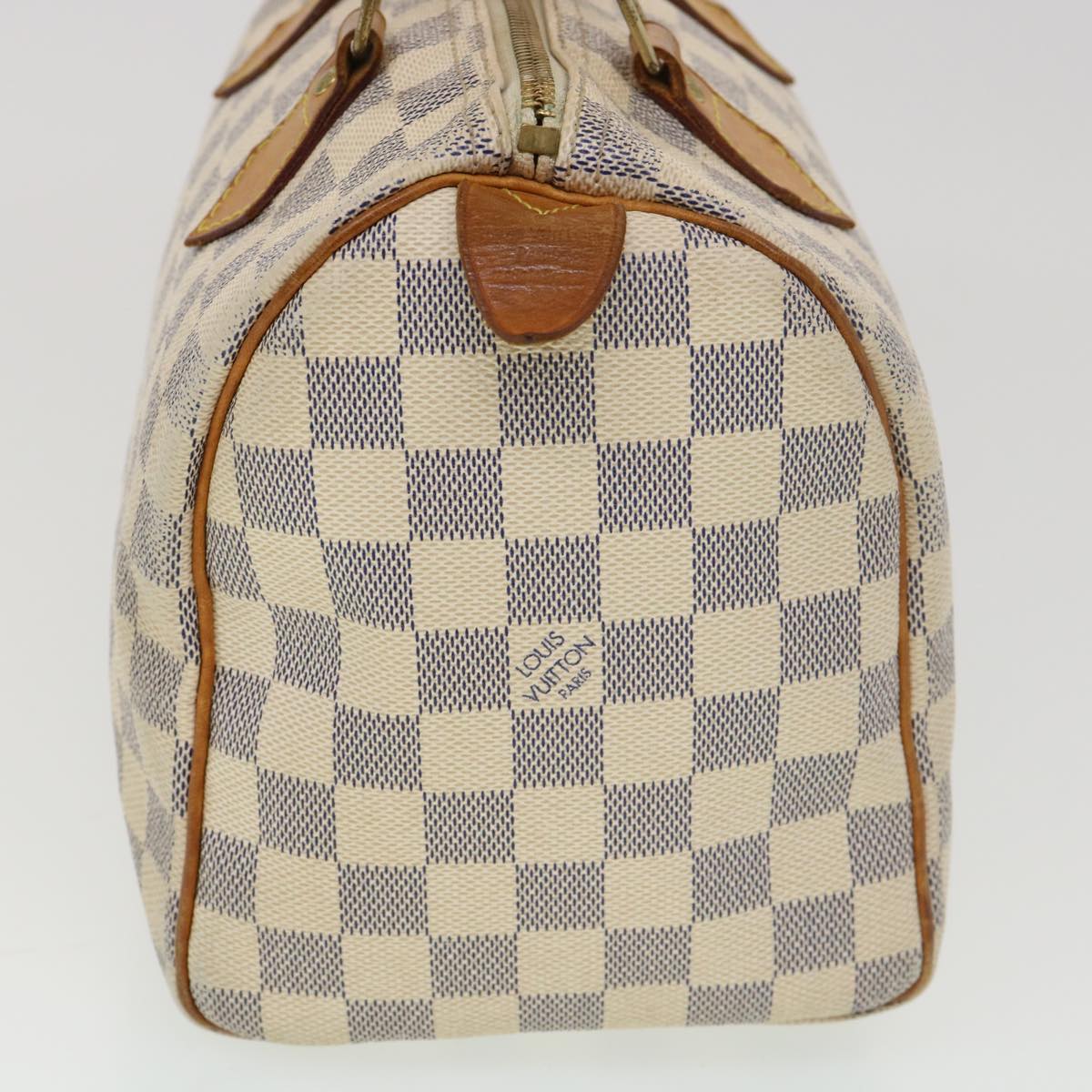 LOUIS VUITTON Damier Azur 25 Hand Bag N41534 LV yb064
