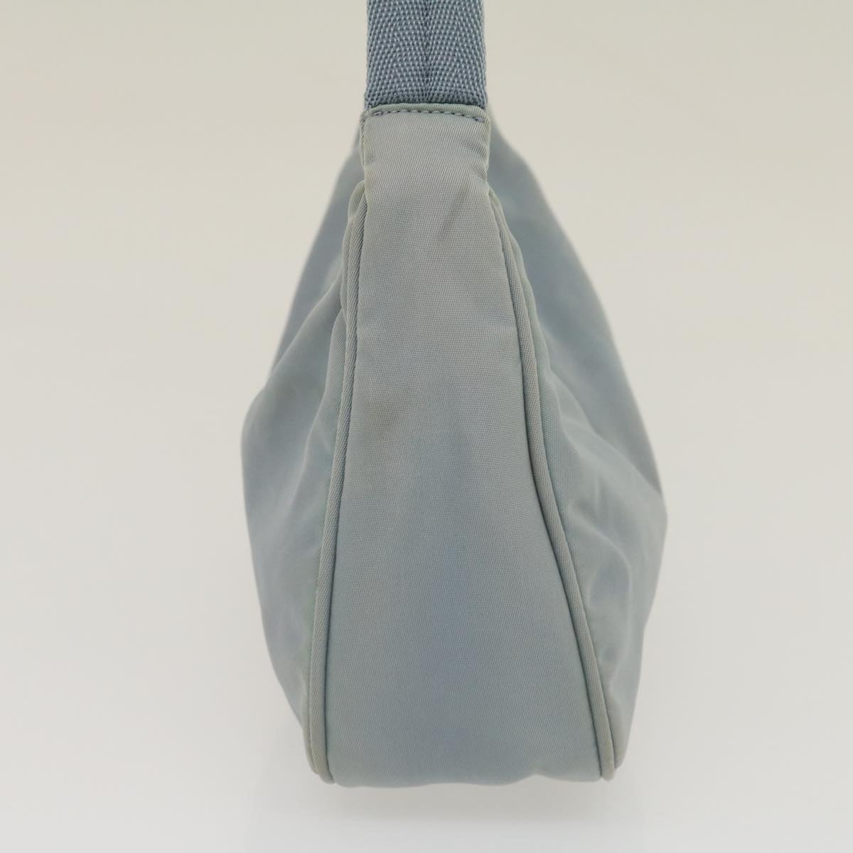Prada Pouch Hand Bag Nylon Light Blue