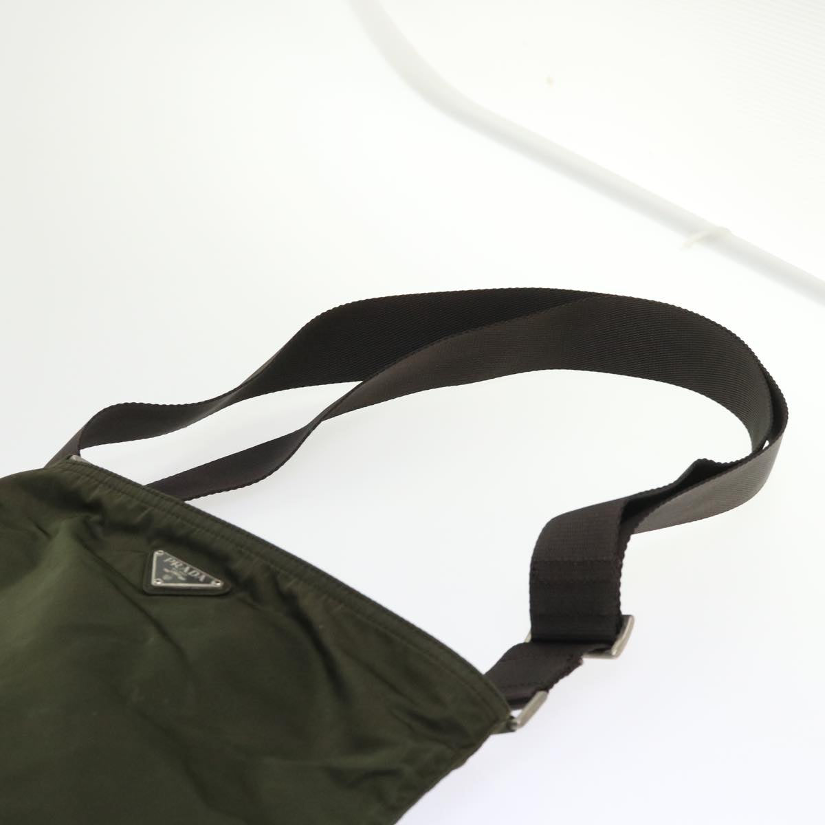 Prada Shoulder Bag Nylon Khaki