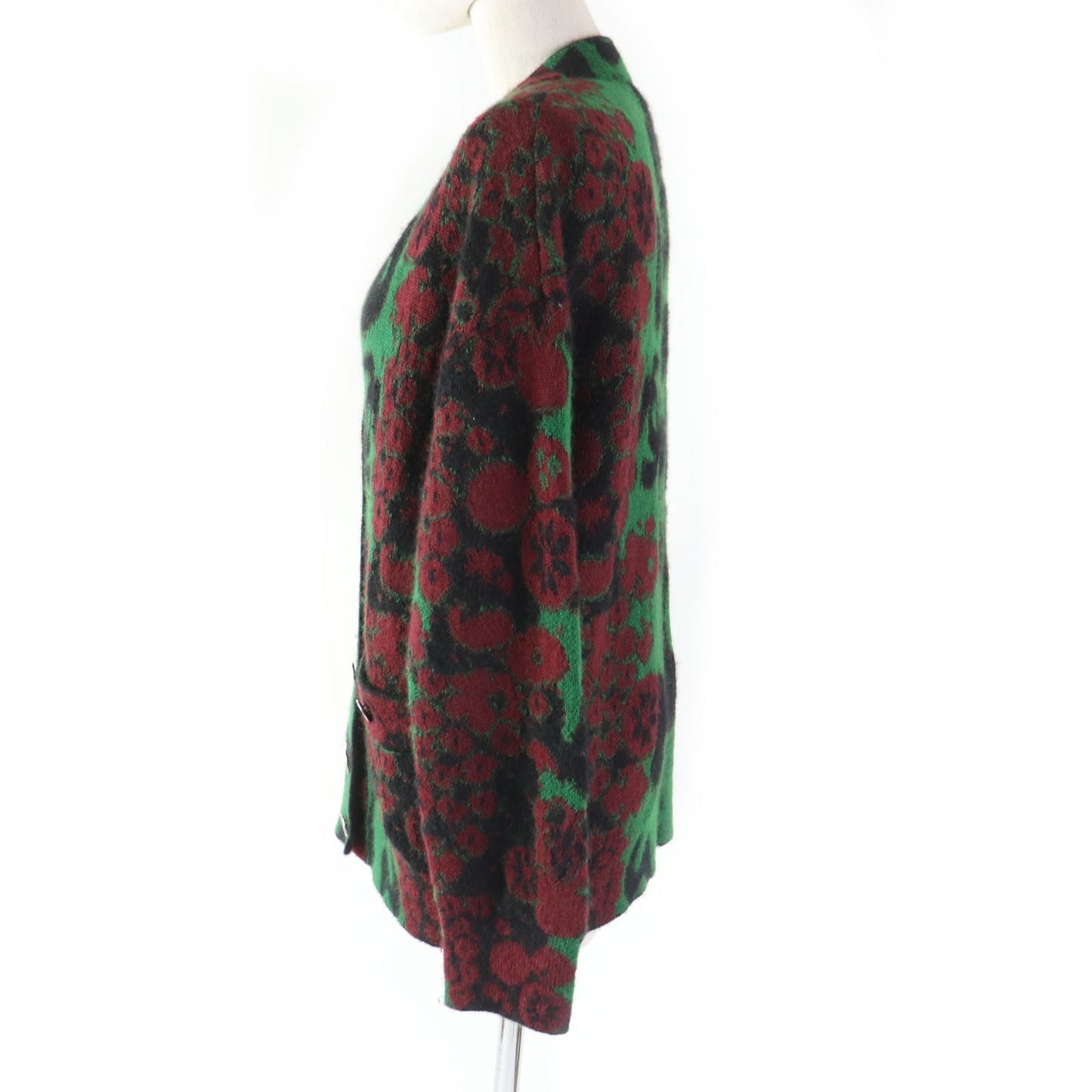 Chanel Cashmere Mohair Cardigan COCO Mark Button Classic Flap Tote