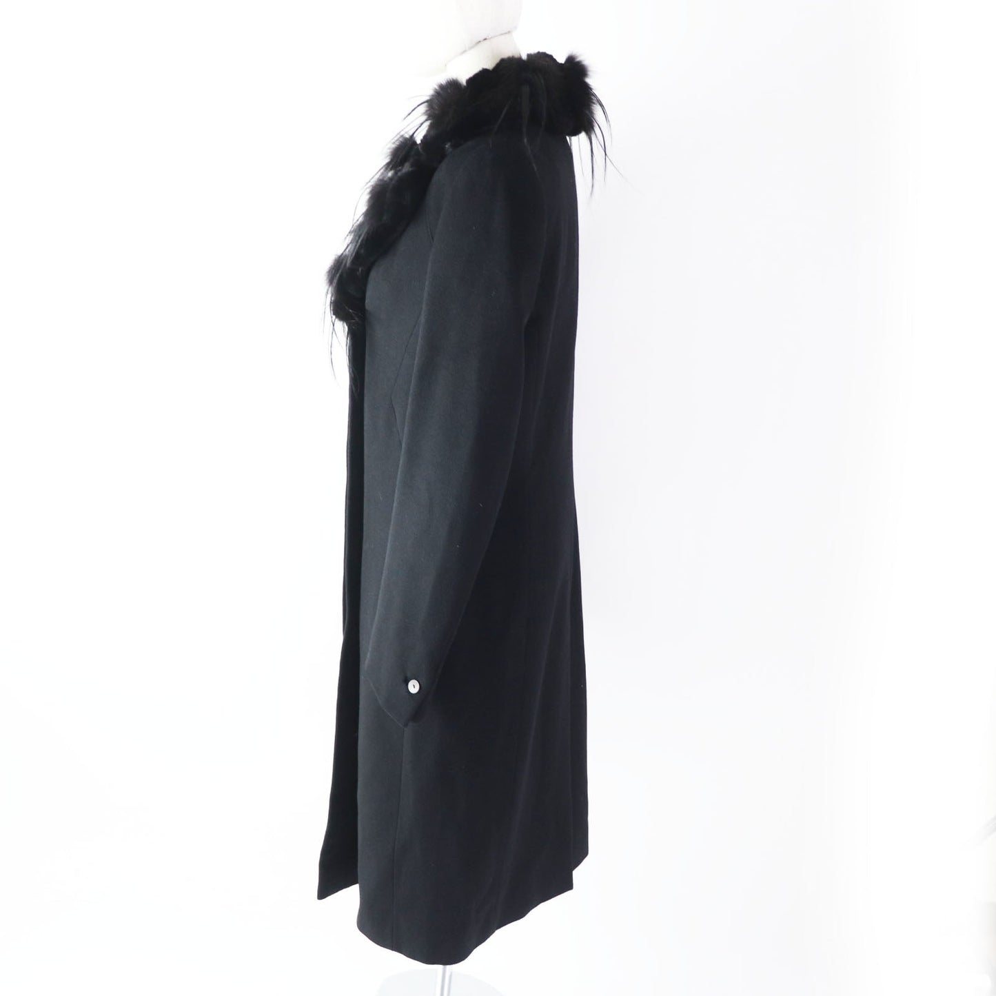 FENDI coat FF5183 Outer: 85% wool, Outer: 15% cashmere, Lining: 100% polyester black Women 42
