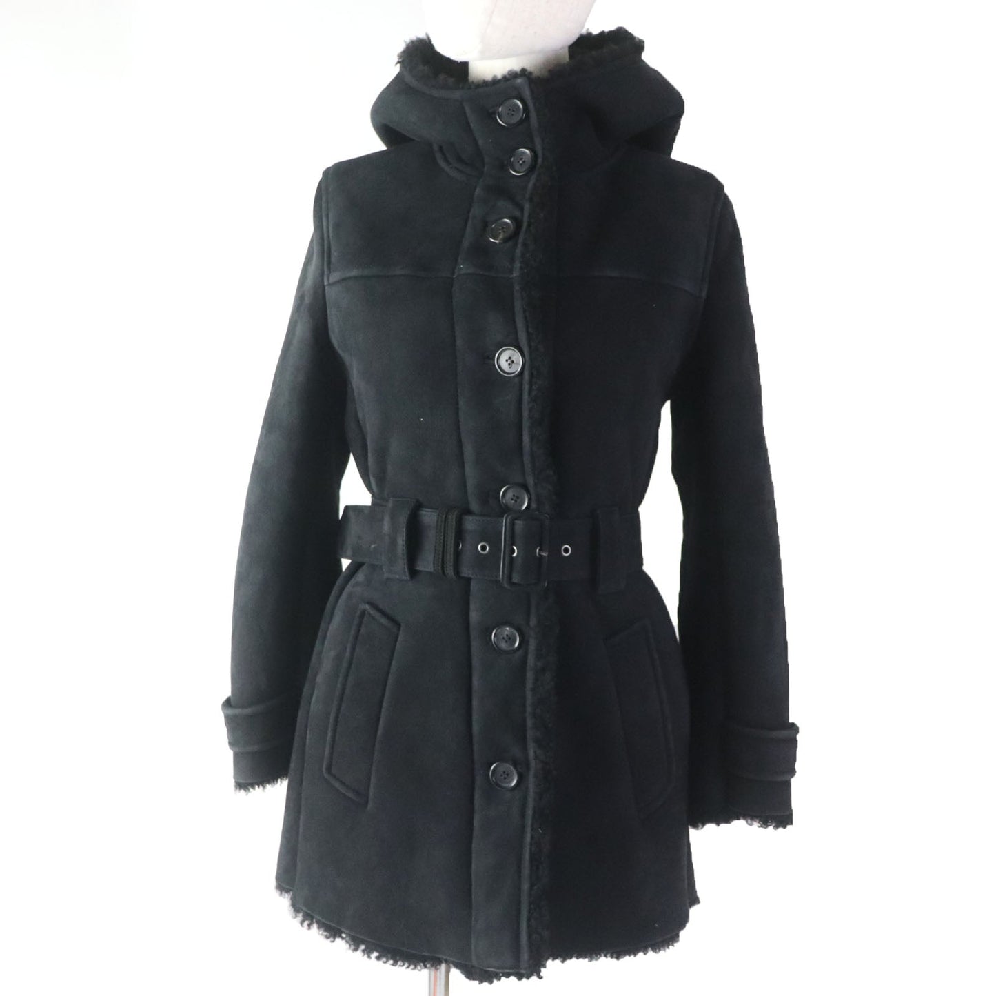 PRADA Mouton coat Main: Mouton black Women 38