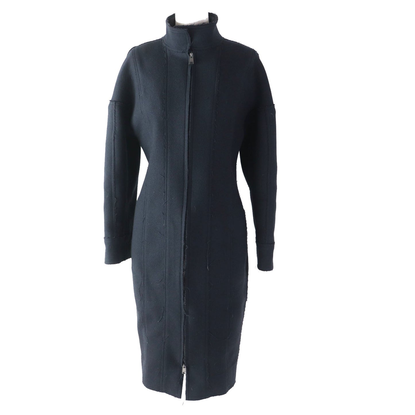 FENDI coat Outer: 90% wool, Outer: 10% cashmere, Lining: 100% cotton Dark navy Women 40