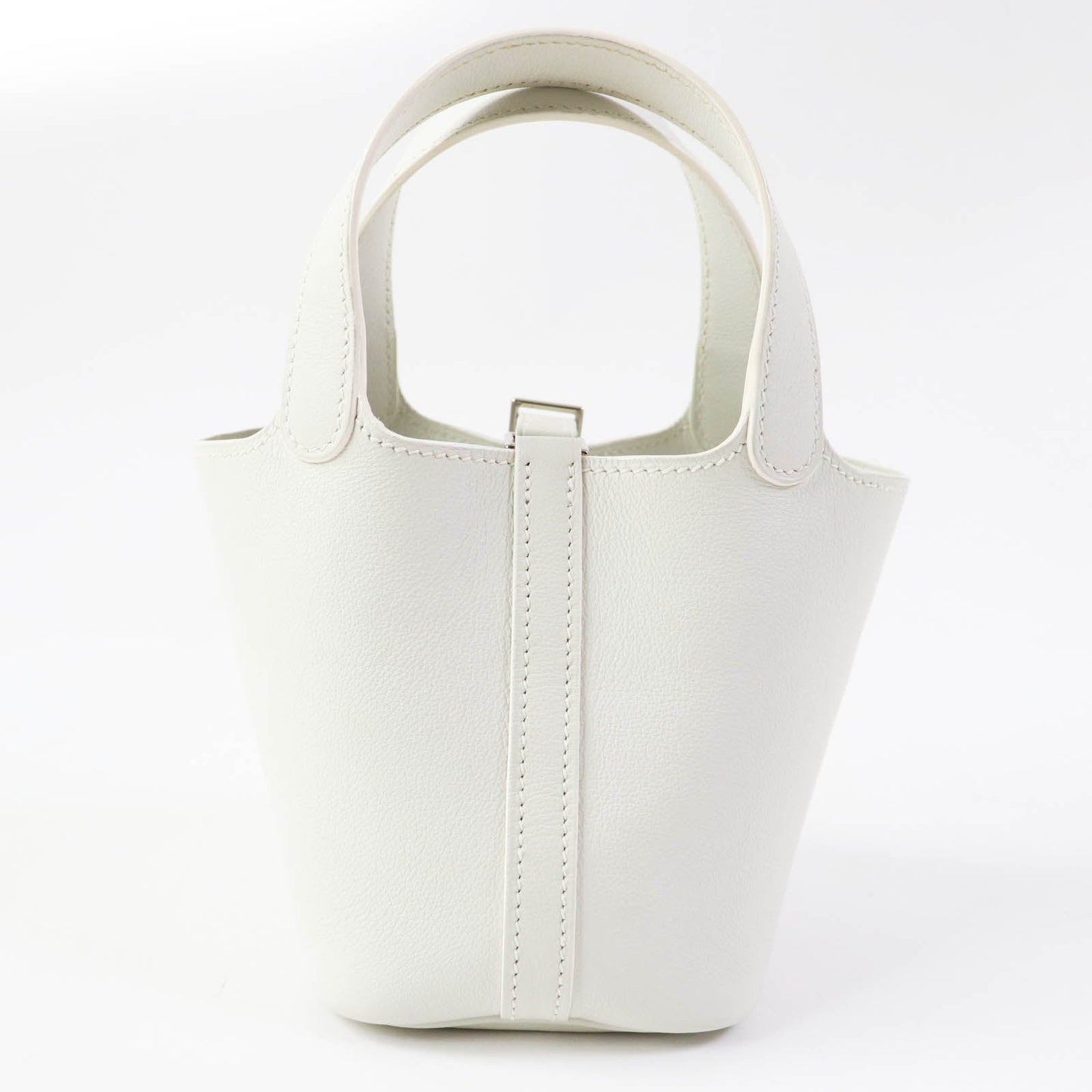 HERMES Handbag Swift, Palladium Metal white picotanlock micro Women