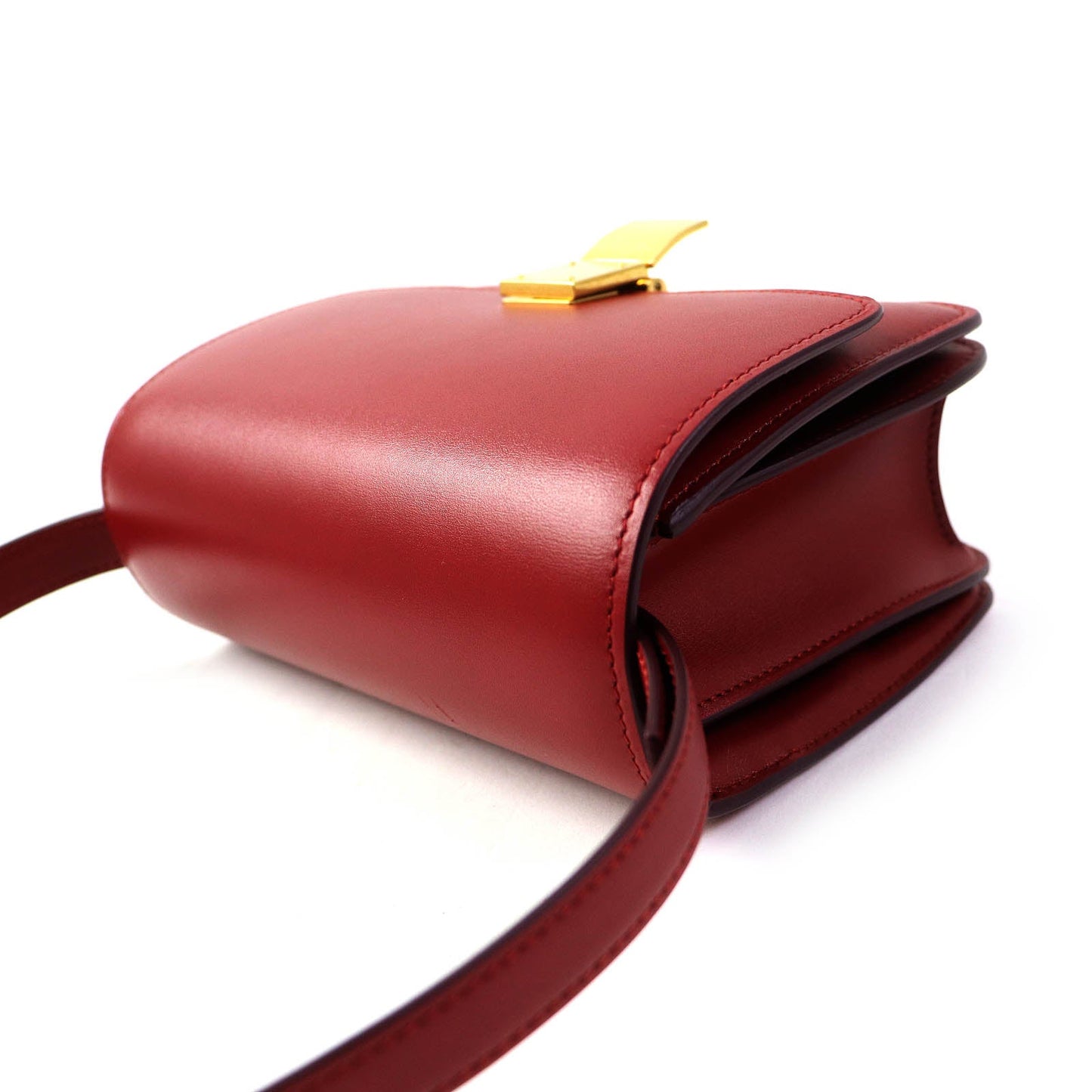 CELINE Shoulder Bag 189183DLS Main: Leather Red CLASSIC BOX Small Classic Box Small Women