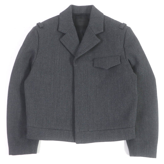 PRADA Blouson SGC362 Outer: 100% virgin wool, Lining: 100% rayon gray mens 48