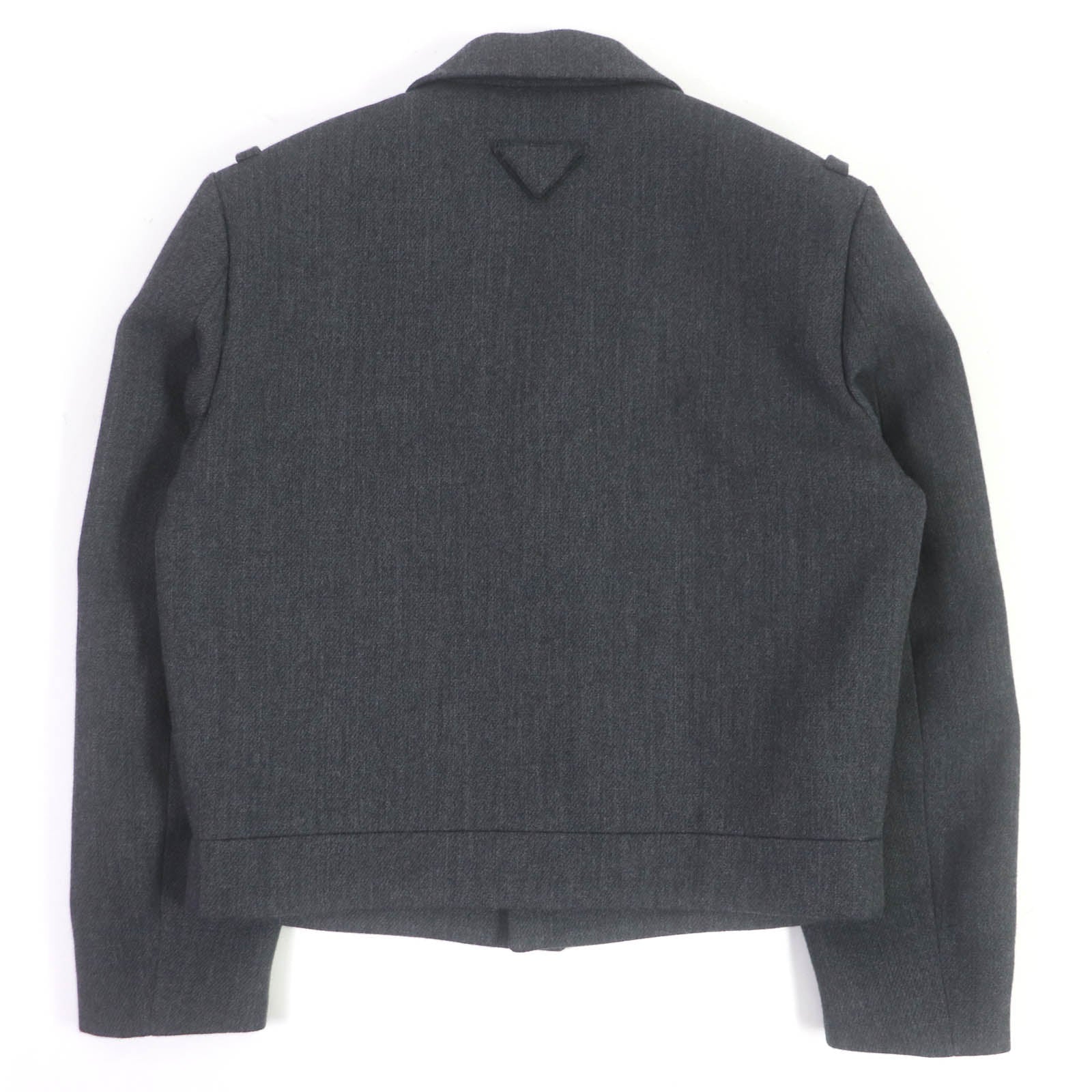 PRADA Blouson SGC362 Outer: 100% virgin wool, Lining: 100% rayon gray mens 48