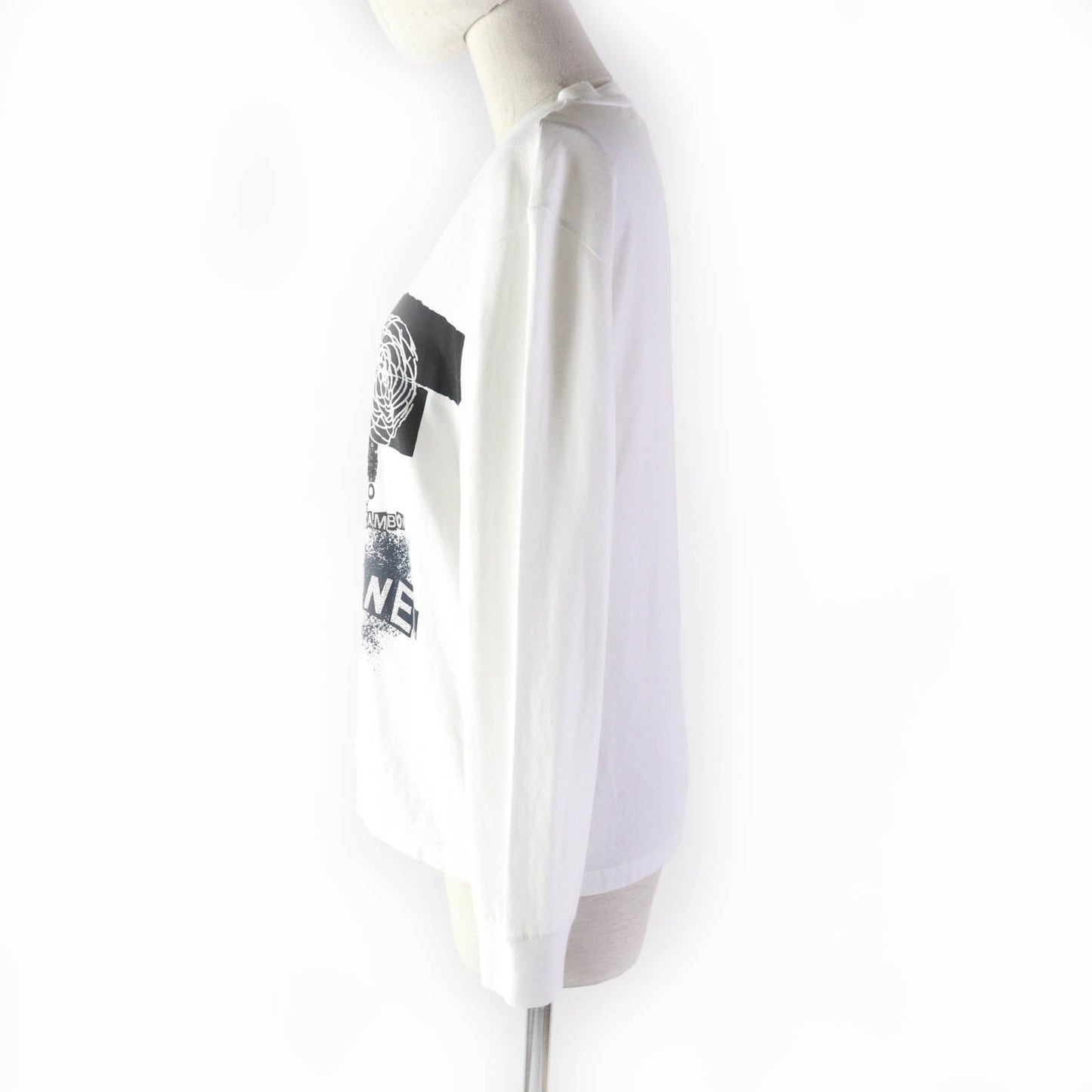 Chanel Cotton Sequin Camellia Logo Long Sleeve Tee Classic Flap Tote