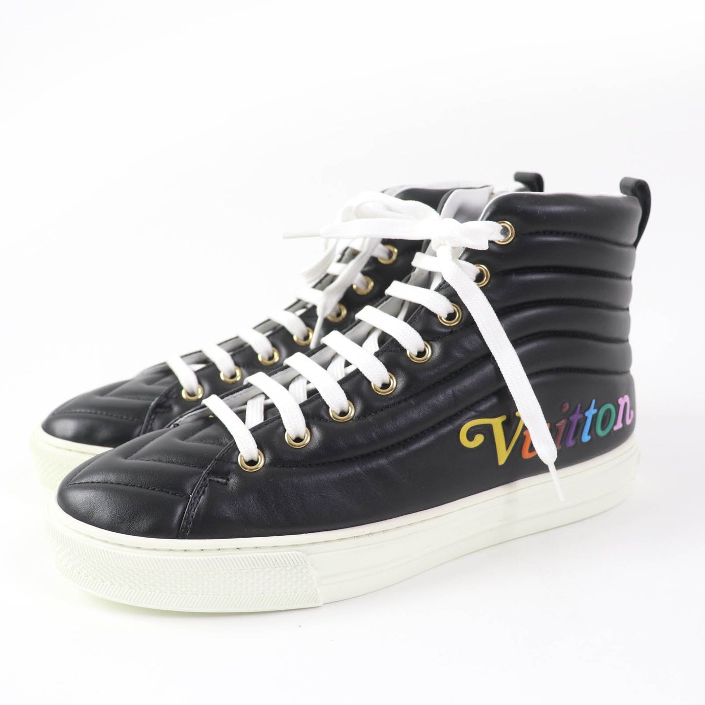LOUIS VUITTON High cut sneakers Main: Leather black Stellar Line Women 37