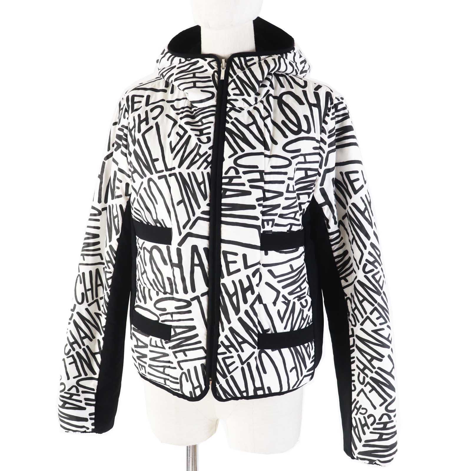 Chanel Reversible Down Jacket Black/White Classic Flap Tote