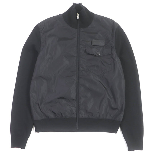 PRADA Blouson UMC134 Main: 100% virgin wool, Part: 100% polyamide (nylon) black mens 46
