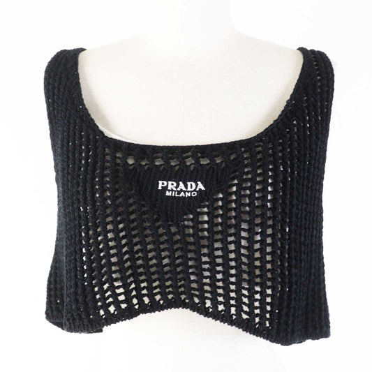 PRADA Tank top P29980 Main: 100% cotton Black White Women 36