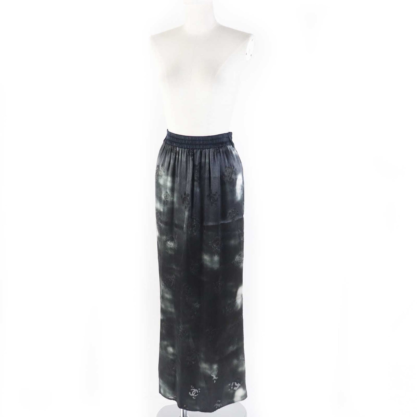 Chanel COCO Mark Long Skirt Black 34 Classic Flap Tote