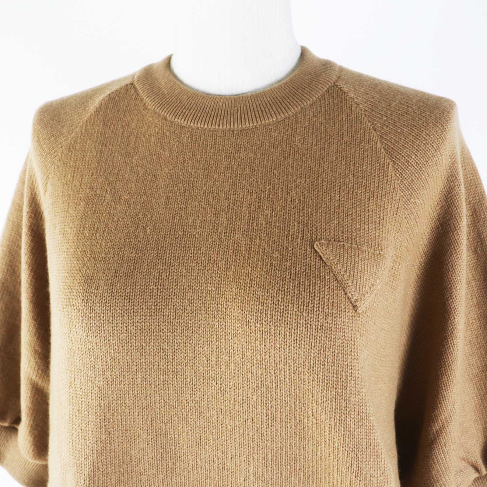 PRADA Short sleeve knit P24Z0L Main: 100% cashmere Brown Women 36