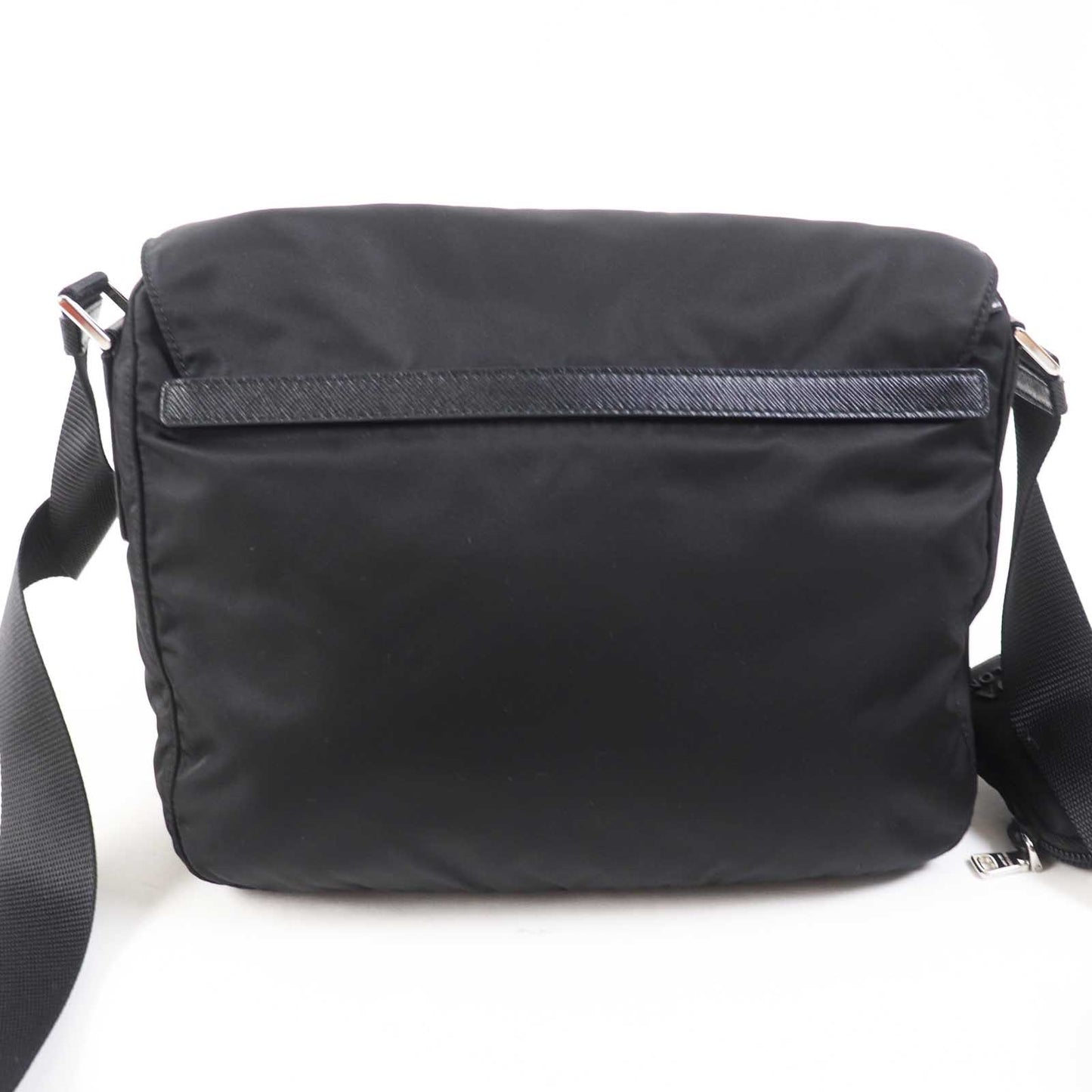 PRADA Shoulder Bag Main: Nylon, Part: Leather NERO Black Re-Nylon Women