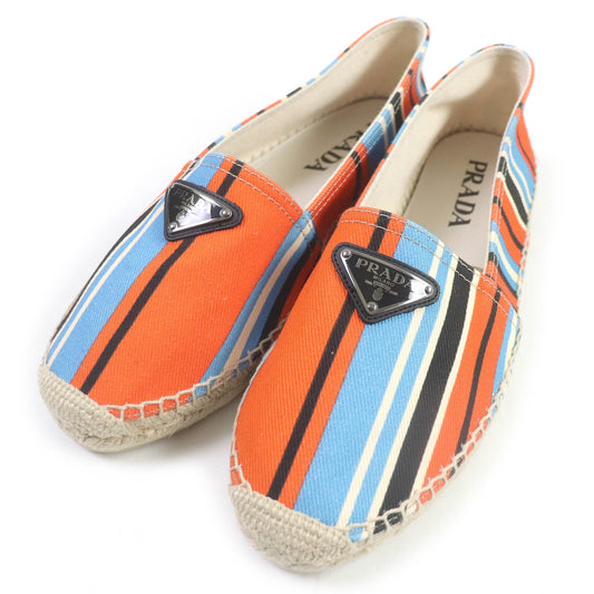 PRADA Slip-on 2DE136 Main: Canvas, Part: Jute Orange type mens 8