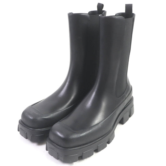 PRADA boots 2UG007 Main: Leather black monolith mens 10