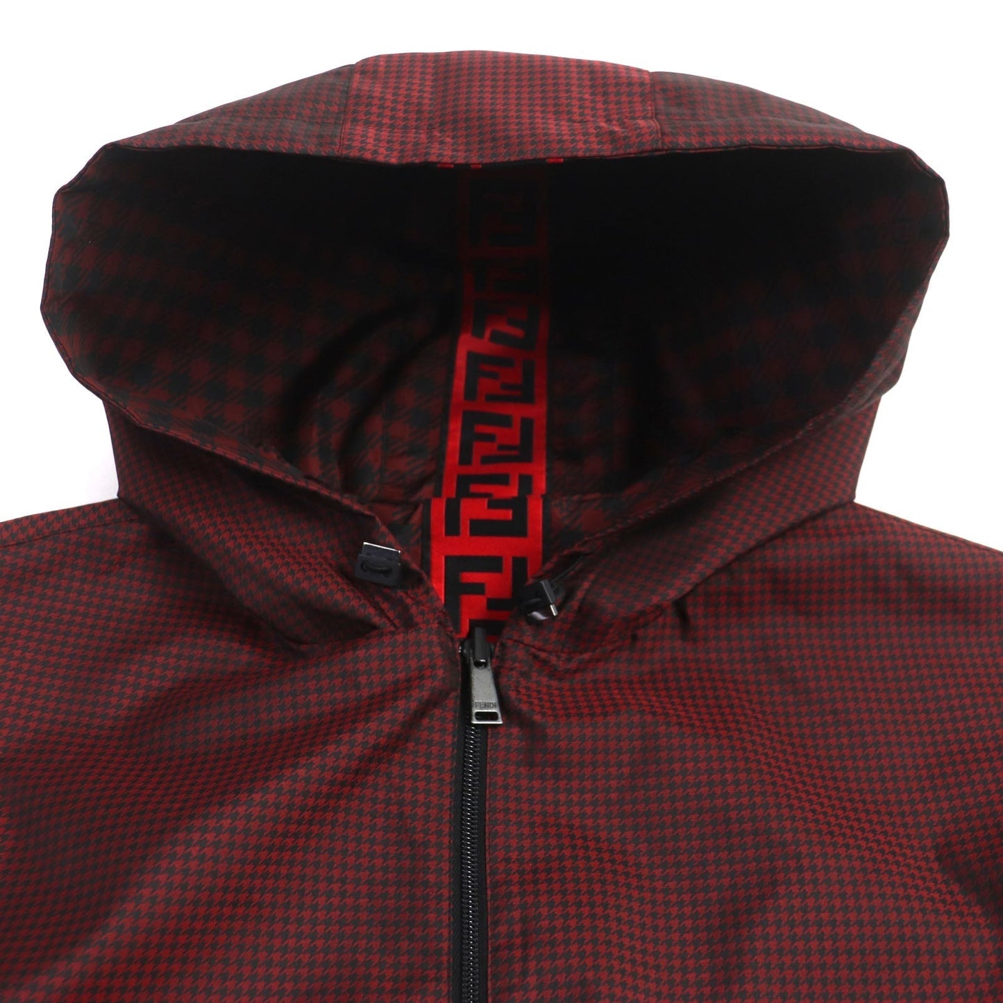 FENDI coat FAA864 Outer: 100% polyester, Lining: polyester Red black mens 48