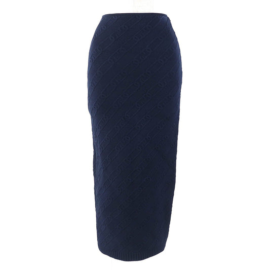 FENDI Long skirt FZQ677 Main: 51% rayon, 31% polypropylene, 11% nylon, 5% polyester, 2% polyurethane Navy Women 40