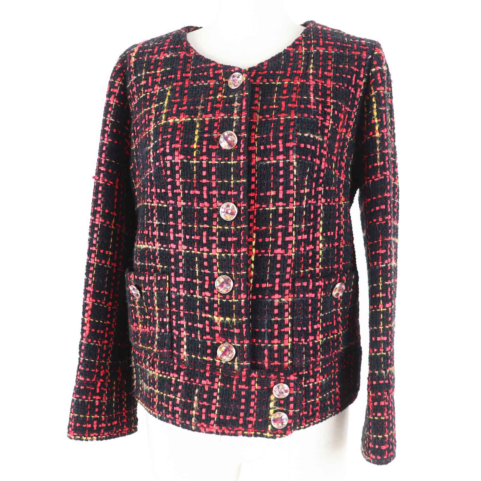 Chanel Tweed No Collar Jacket Classic Flap Tote