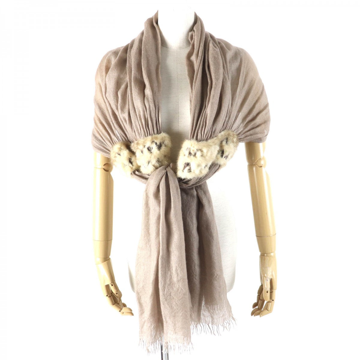 FENDI Stall Main: 70% cashmere, Main: 30% silk Beige type Women