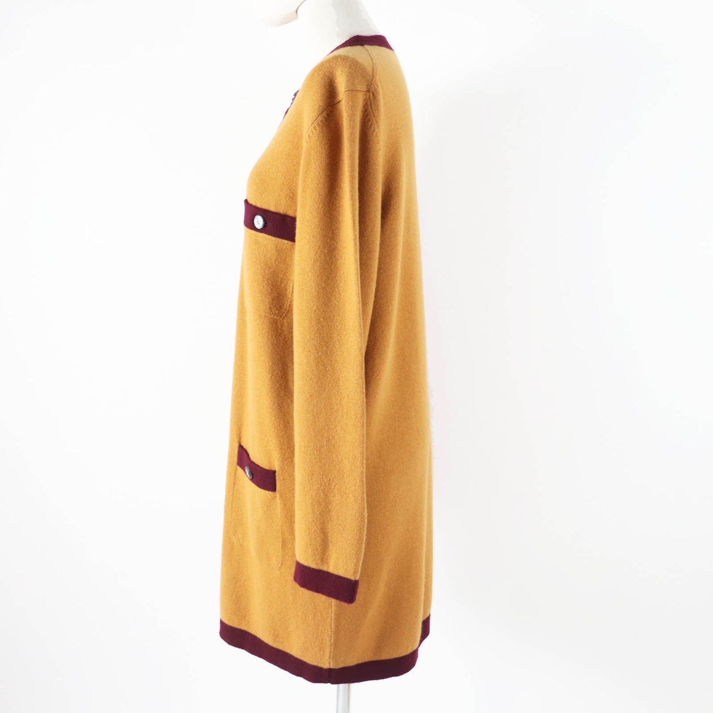 Chanel Cashmere COCO Button Bicolor Knit Cardigan Classic Flap Tote